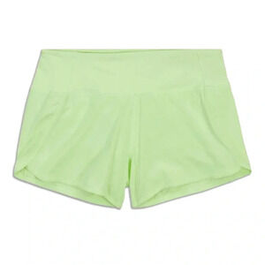 Lululemon Run Times Mid-Rise Short 4” size 4 Neon Green